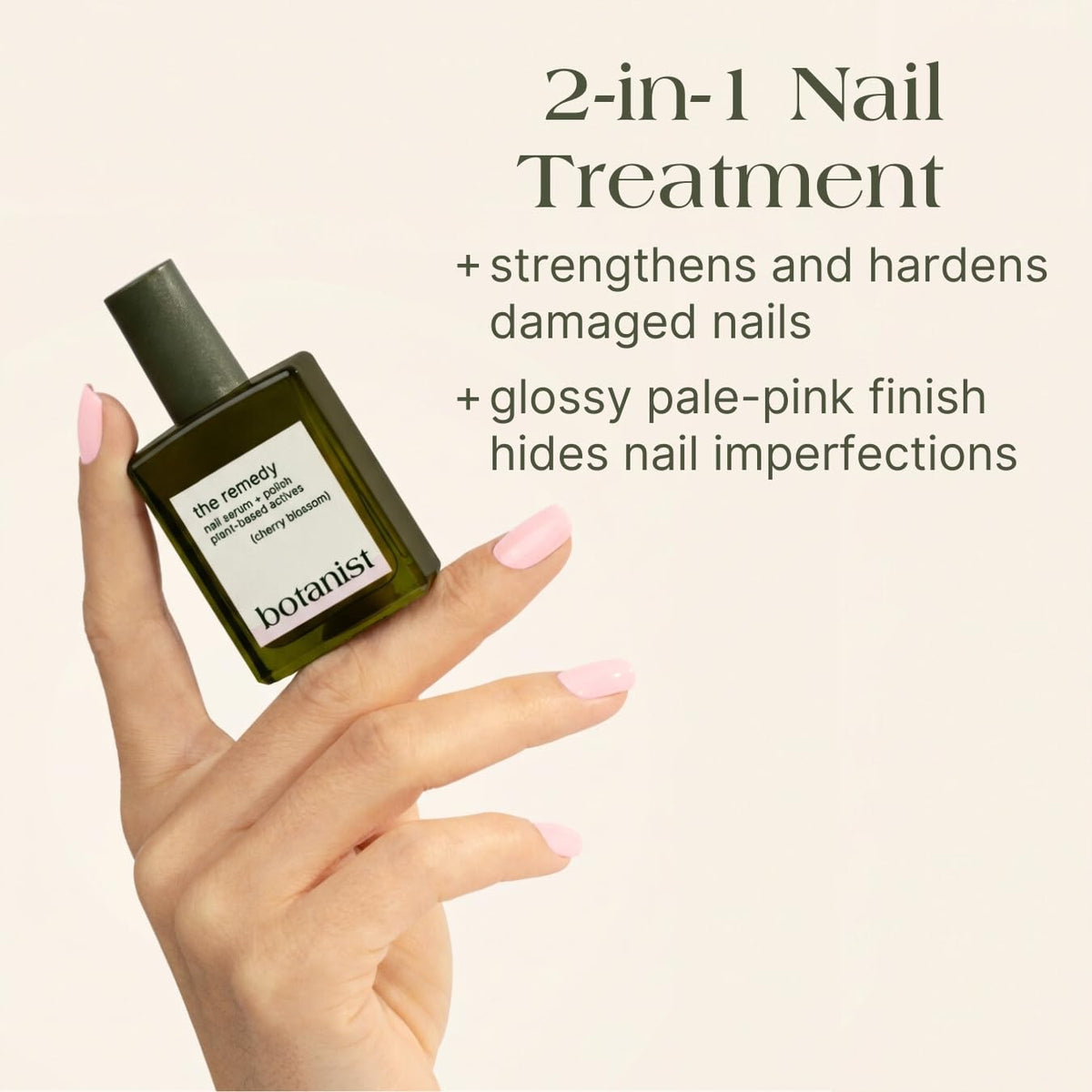 Close-up of Botanist ingredients highlighting squalene and olive oil for nourishing effect