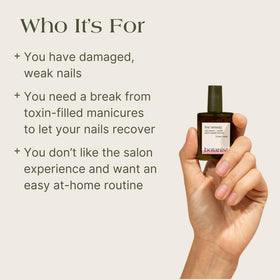 Botanist Nails ingredient arrangement highlighting plant-based actives