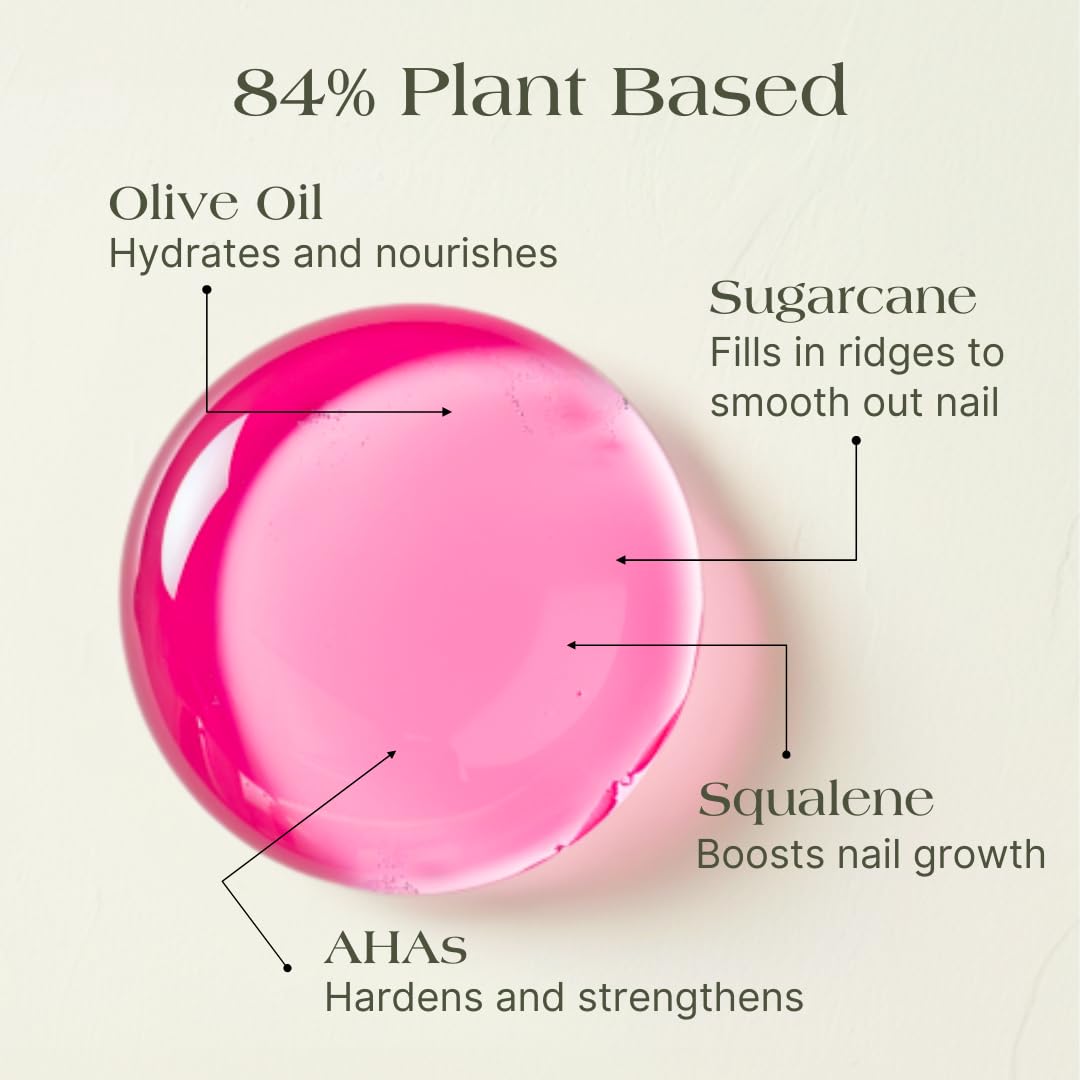 Botanist Nails bottle on vanity portraying gentle, plant-based self-care