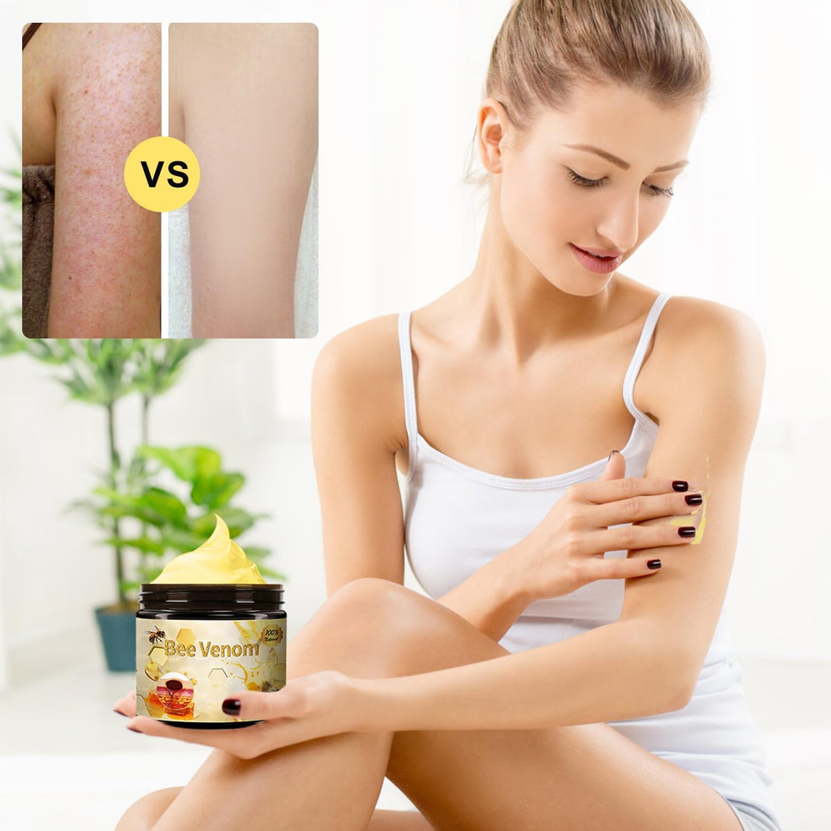 Botou open cap and cream texture demonstrating fast absorption benefit