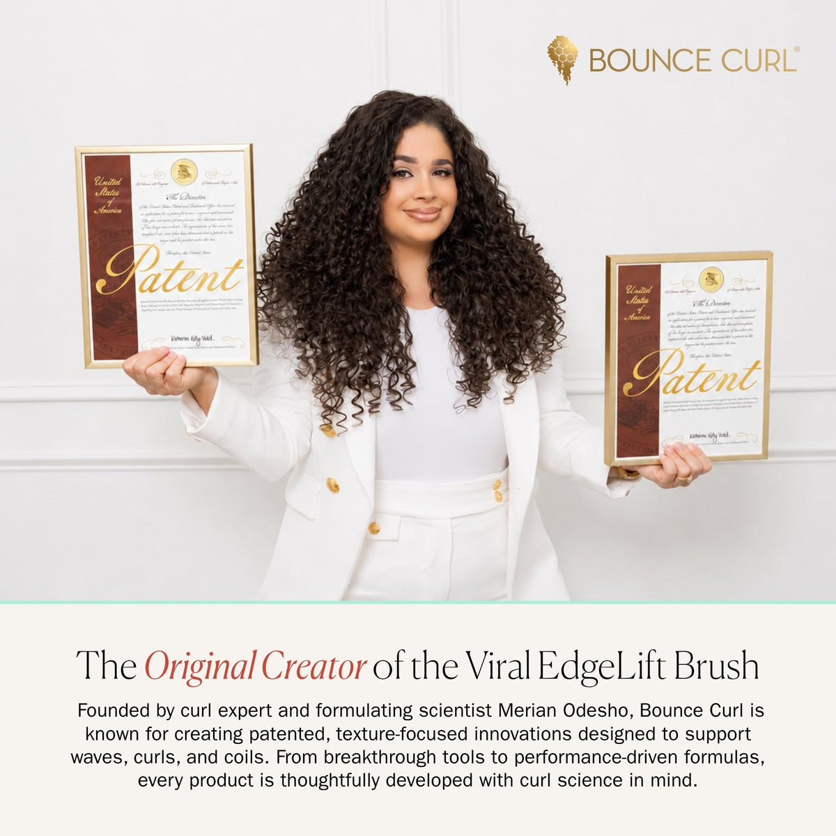 Bounce Curl bonnet reversible patterns flatlay offering two looks benefit
