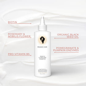 Bounce Curl bottle in hand to show 8 oz scale and travel-friendly size