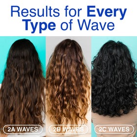 BOUNCE STYLE shampoo in use under shower illustrating frizz control benefit
