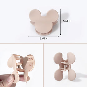 BOUNIQ clip worn in half-up hairstyle demonstrating gentle grip and subtle styling
