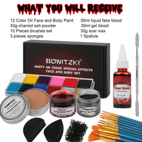 Bowitzki oil paints arranged for color blending and realistic shading