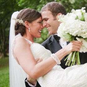 BOYIVI bridal updo wearing comb and pins showing instant hairstyle upgrade