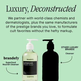 Brandefy beside green tea leaves emphasizing soothing antioxidants
