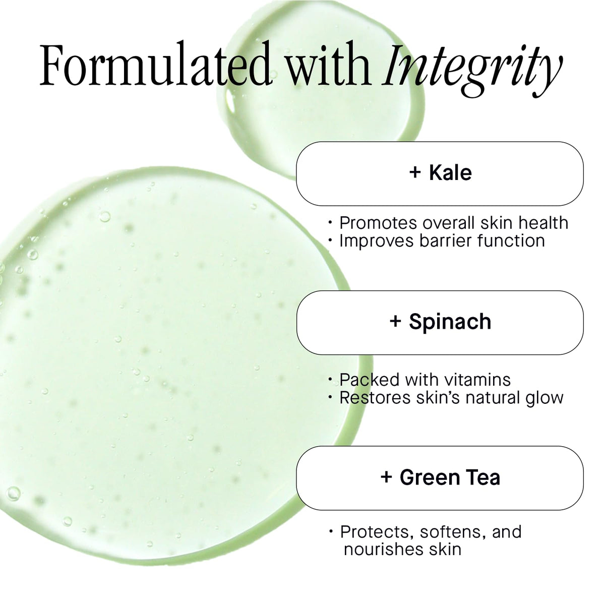Brandefy with kale and spinach highlighting antioxidant nourishment