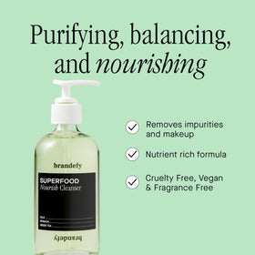 Brandefy texture close-up gel indicating gentle, hydrating cleanse