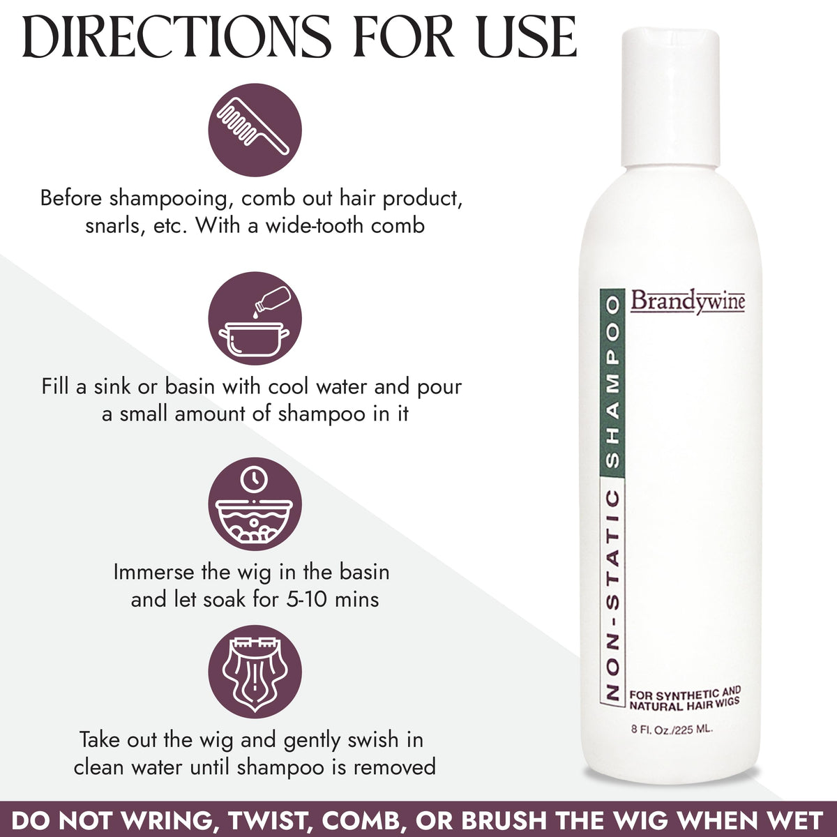 Brandywine bottle staged with towel in bathroom showing routine use