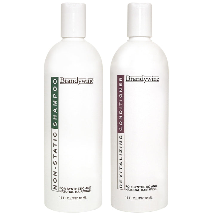 Brandywine front packaging showing shampoo and conditioner improving fiber care