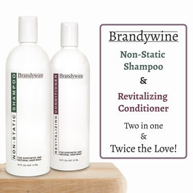 Brandywine label close-up highlighting product details and easy pumps