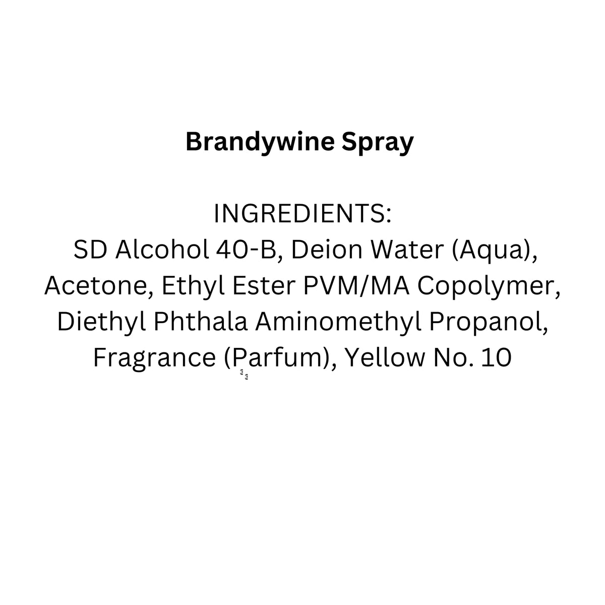 Brandywine bottle on bathroom counter for quick daily wig touch-ups
