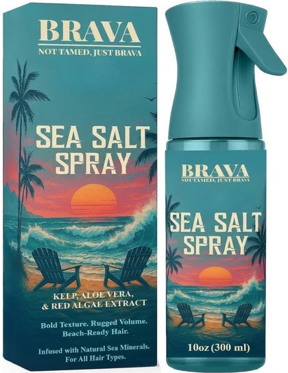 BRAVA NOT TAMED bottle front view shows clean design and volume benefit