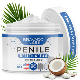 Bravado Labs front packaging showing 4oz tube and clear benefits