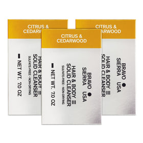 Bravo Sierra front packaging showing citrus cedarwood scent and 3-pack benefit