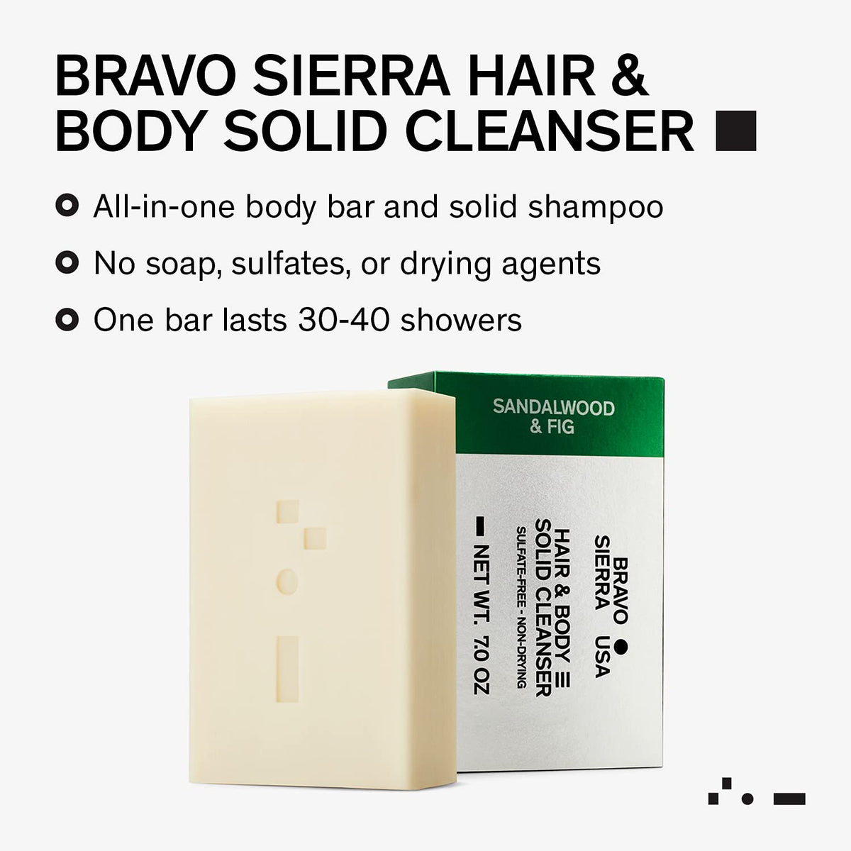 Bravo Sierra rich lather texture from bar demonstrating gentle foaming benefit