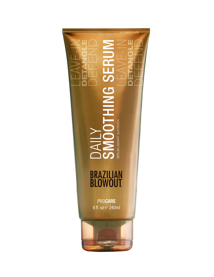 BRAZILIAN BLOWOUT front packaging showing bottle and benefits