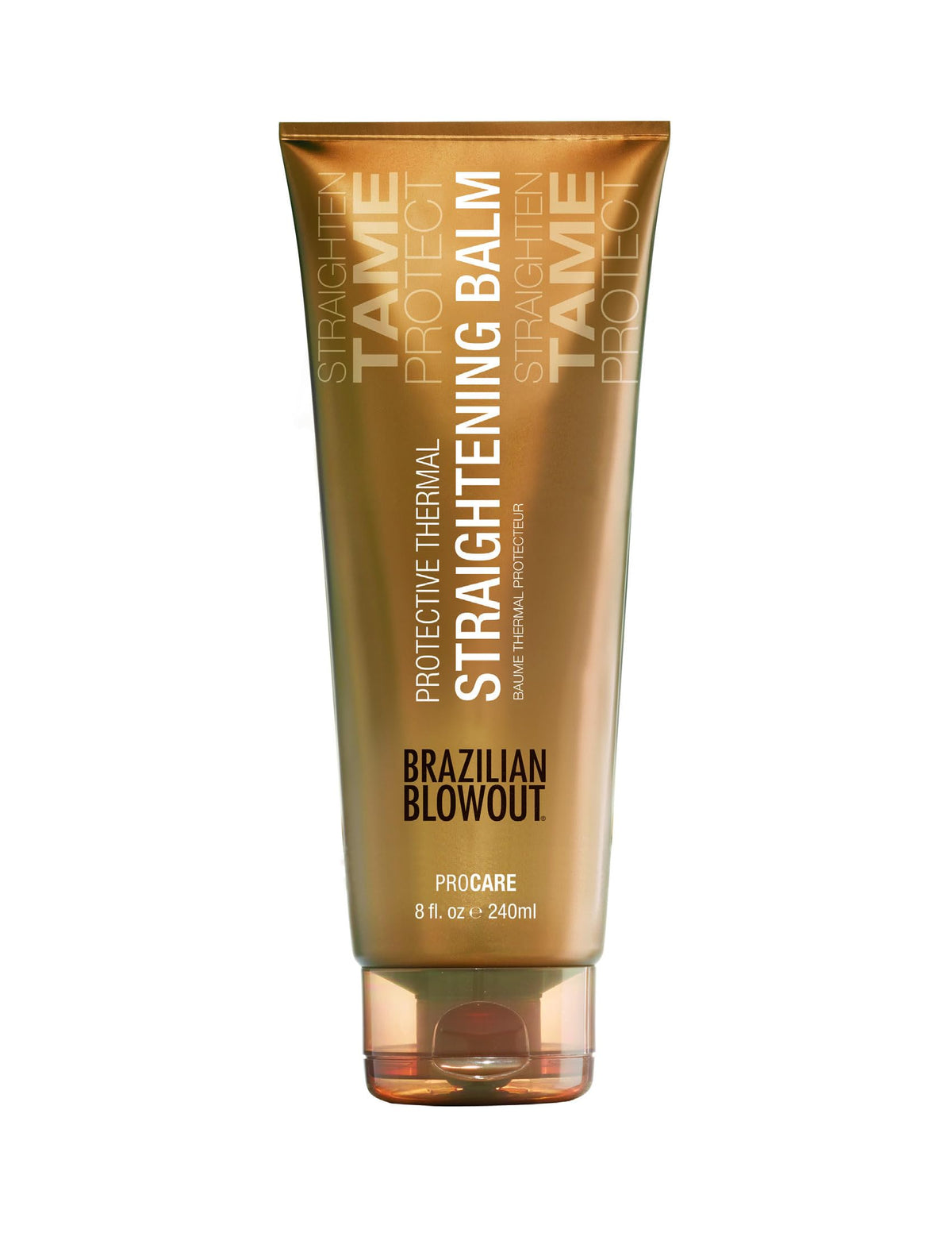 Brazilian Blowout front packaging showing product bottle and clear label for easy identification