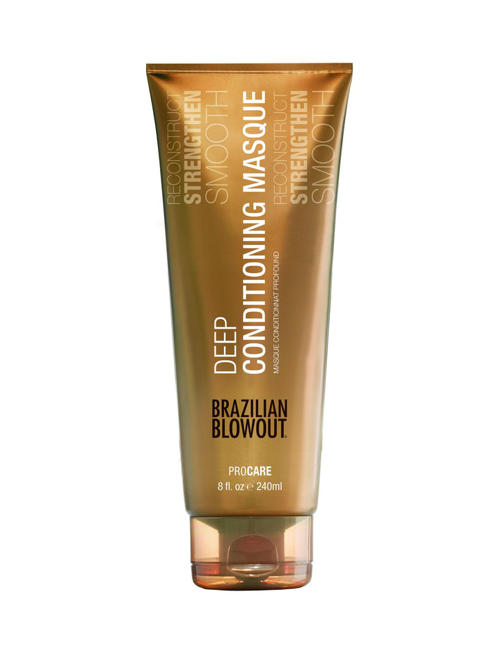 Brazilian Blowout jar front view showing product label and size benefits