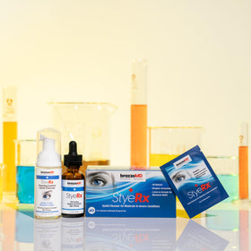 brazmedics brazzoMD box contents arranged displaying all 60 individually wrapped wipes