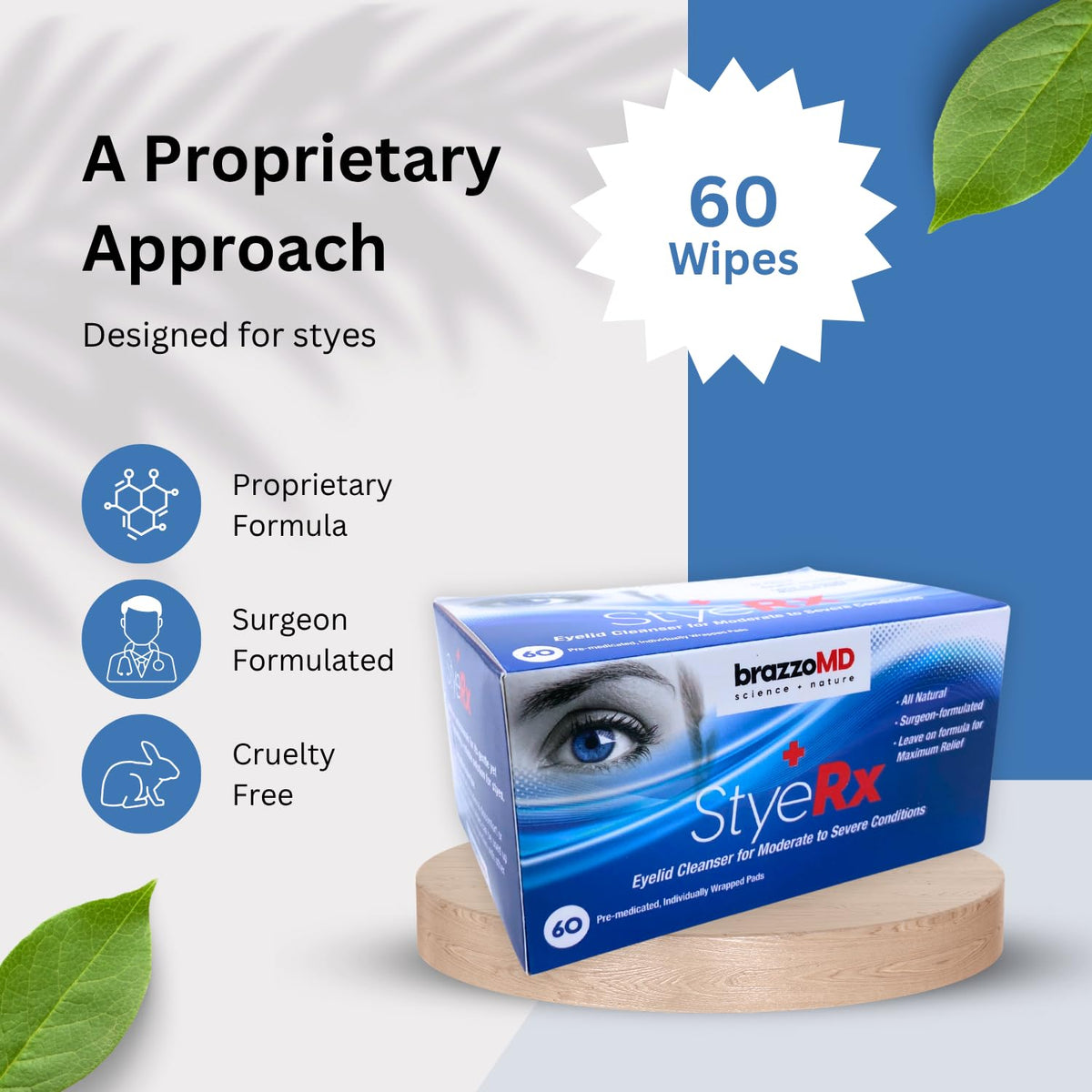 brazmedics brazzoMD single wipe open demonstrating convenient sealed packet for hygiene