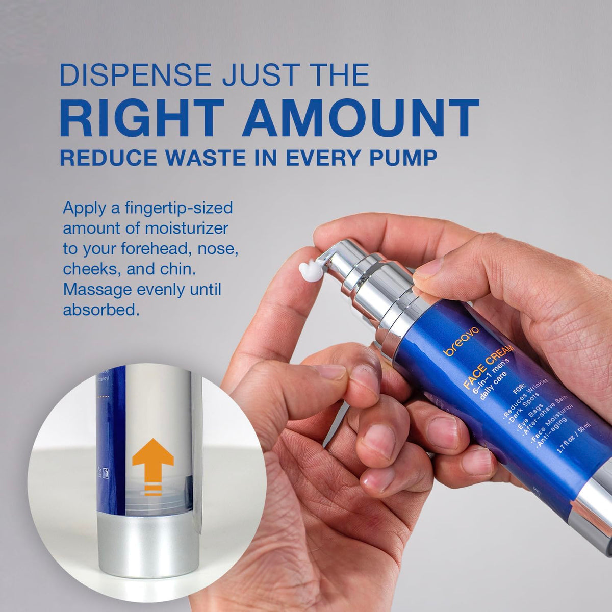 Breavo jar size comparison in hand highlights compact travel-friendly convenience