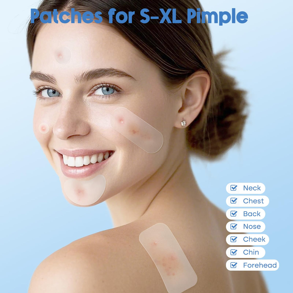 breiboz patch applied on cheek demonstrating discreet coverage and absorption
