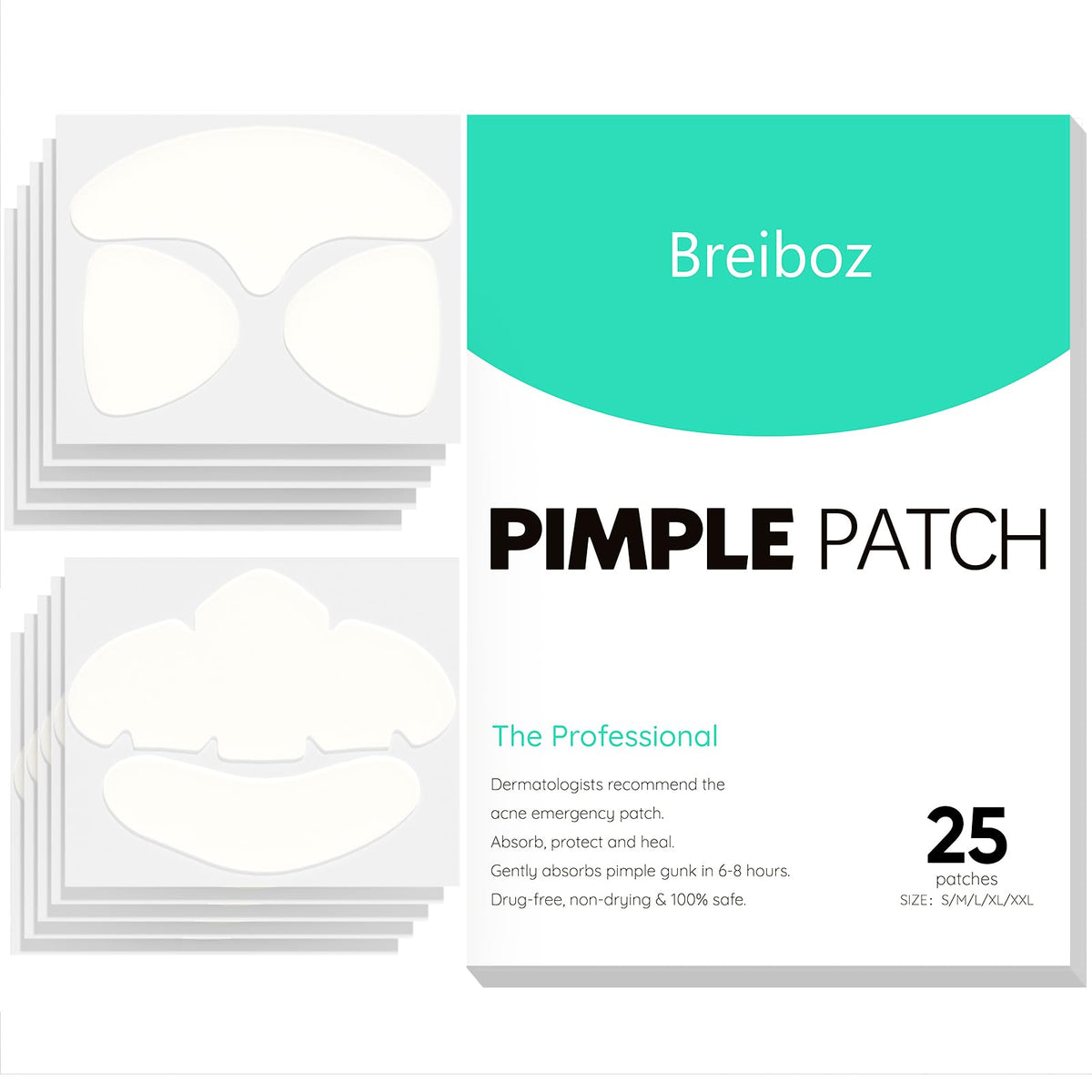 breiboz front packaging showing five-sheet value pack and product benefit