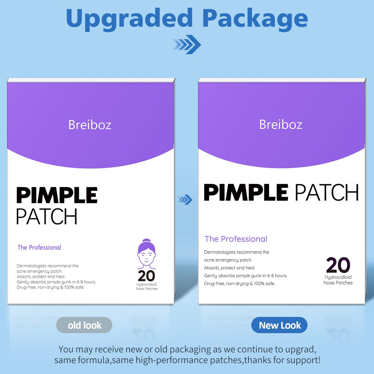 breiboz close-up of hydrocolloid patch texture highlighting adhesion