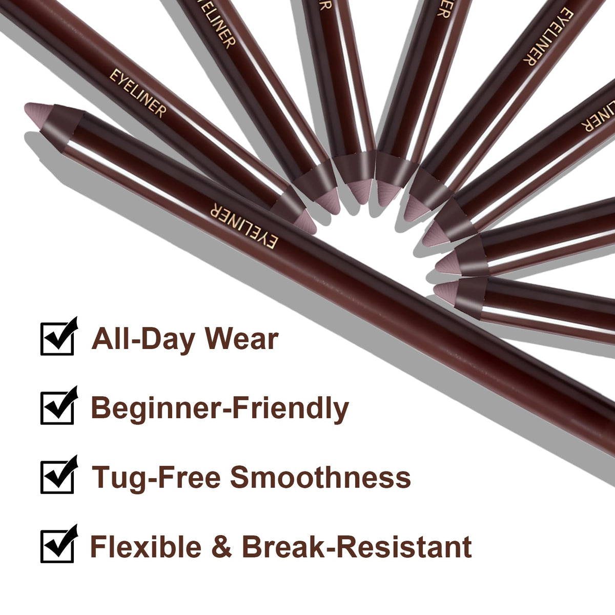 Brenqe eyeliner in use daytime look offering subtle definition and comfort