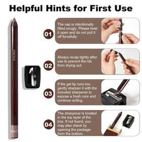 Brenqe eyeliner creating smoky evening makeup for dramatic long-lasting effect