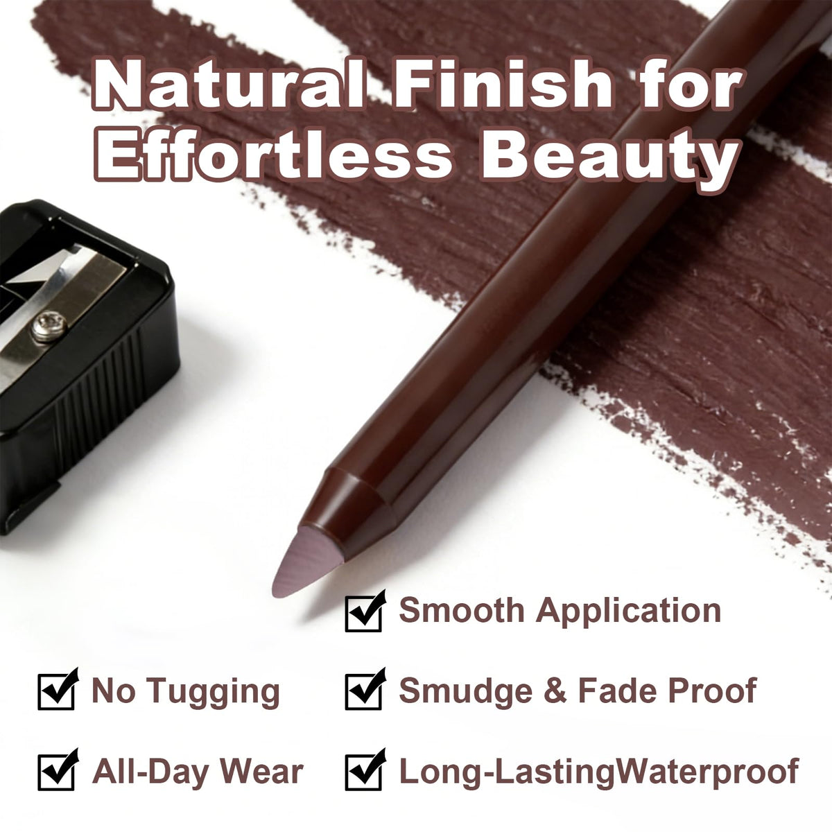 Brenqe built-in sharpener detail for easy precision and on-the-go touchups