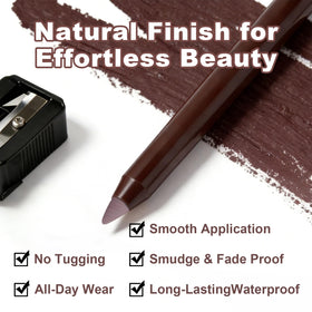 Brenqe built-in sharpener detail for easy precision and on-the-go touchups
