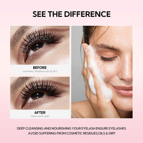 BREYLEE soft cleaning brush and mascara wand for precise lash care