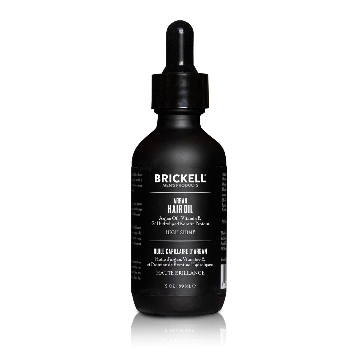 Brickell Men's Argan Oil front bottle view showing clean packaging and benefits
