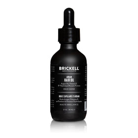 Brickell Men's Argan Oil front bottle view showing clean packaging and benefits