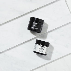 Brickell close-up of day cream texture highlighting hydration and lightweight absorption benefit