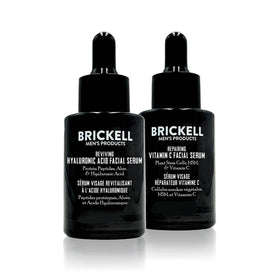 Brickell front packaging showing both day and night serums with clear benefit