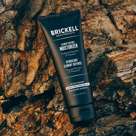 Brickell Element Defense tube next to ruler showing true 8 ounce size