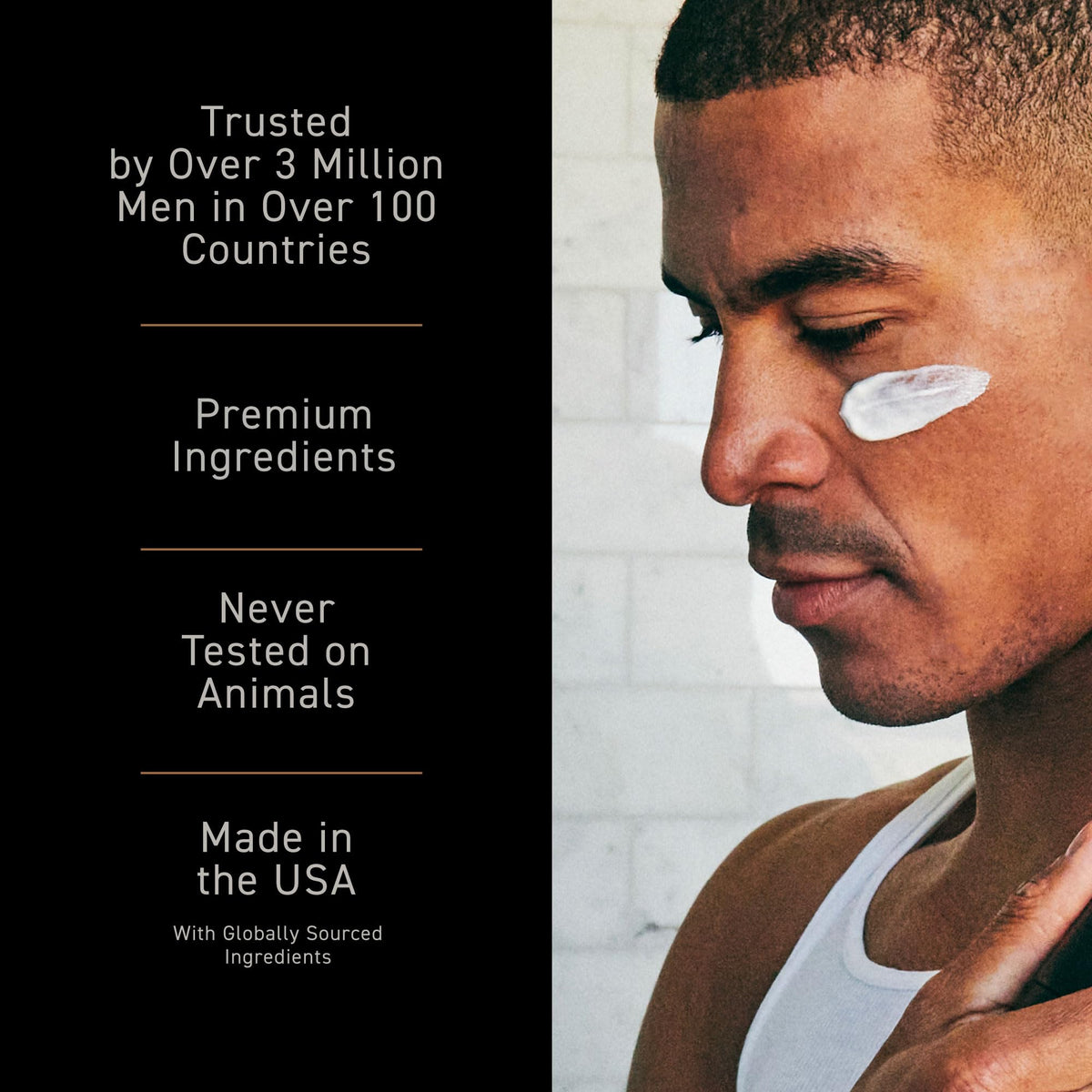 Brickell Men's Products flatlay with other grooming items showing routine-ready compatibility