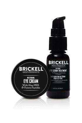 Brickell close-up of cream and serum texture demonstrating lightweight hydration