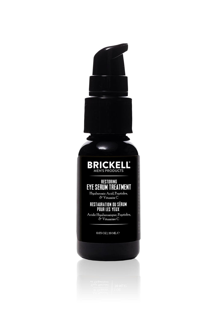Brickell Men's Products front bottle view showing brand and product benefits