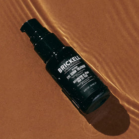 Brickell Men's gel texture close-up demonstrating fast-absorbing hydration
