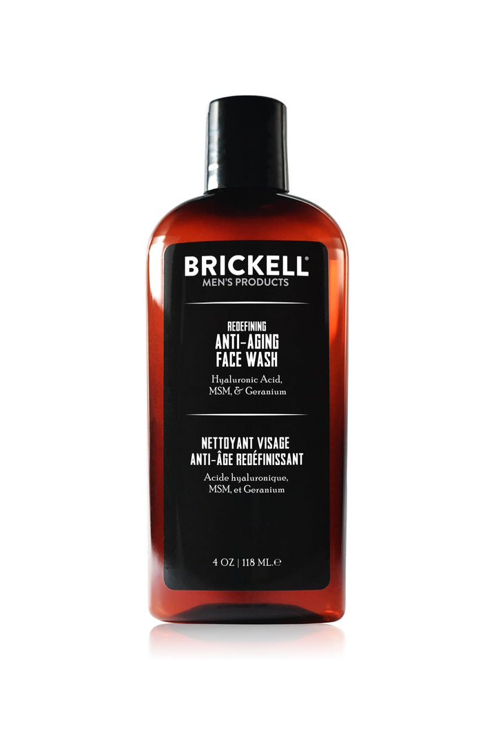 Brickell Men's Products front packaging showing bottle and branding for clear identification and trust