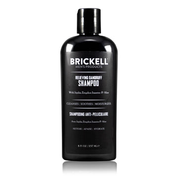 Brickell front packaging showing bottle and label, communicates premium relief