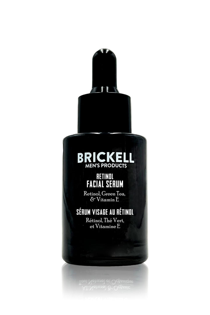 Brickell front packaging showing the 1 oz retinol serum benefits