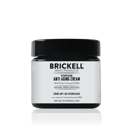 Brickell front tube showing unscented 2 oz packaging and clear labeling benefit