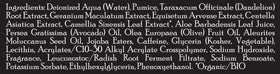 Brickell ingredients display with pumice and jojoba emphasizing natural exfoliation