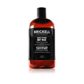 Brickell front bottle showing Tropical Teakwood label and clean presentation